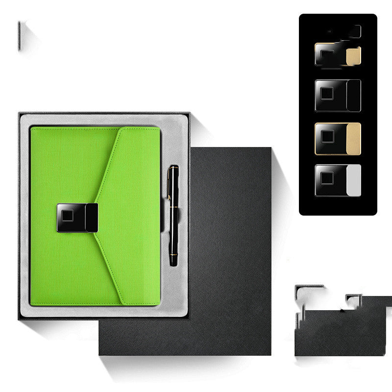 Multi-Functional Fingerprint Unlock Notebook Wireless Charging Notepad