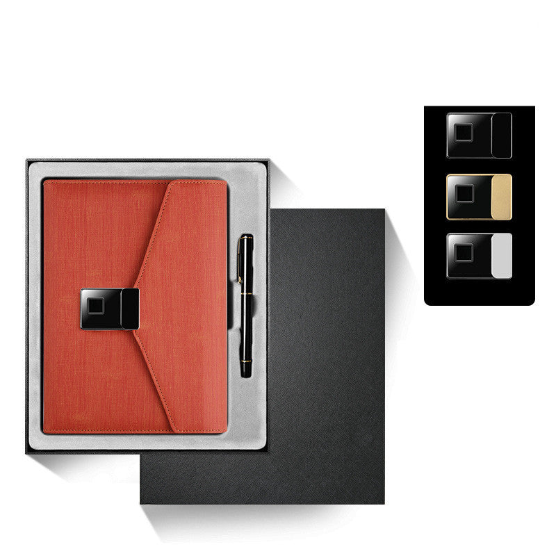 Multi-Functional Fingerprint Unlock Notebook Wireless Charging Notepad
