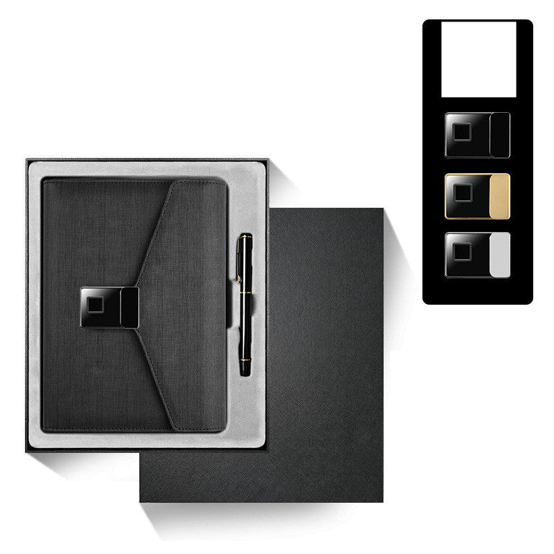 Multi-Functional Fingerprint Unlock Notebook Wireless Charging Notepad