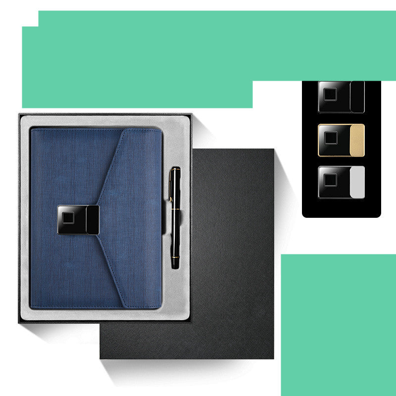 Multi-Functional Fingerprint Unlock Notebook Wireless Charging Notepad